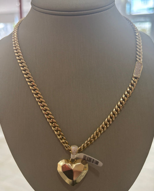 Cadena Oro 14K y Dije Oro 10K