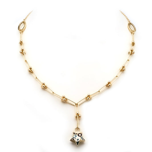 Star Eyes Woman Necklace